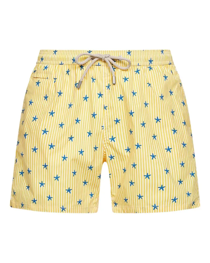 MC2 Saint Barth starfish-pattern swim shorts - Gelb Gelb
