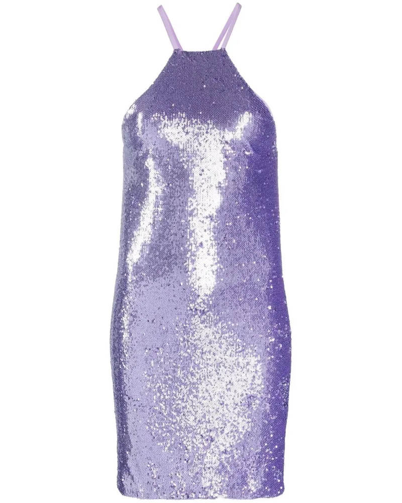 ATTICO Rückenfreies Kleid mit Pailletten - Violett Violett