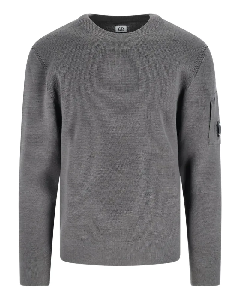 C.P. Company Pullover mit Logo-Detail - Grau Grau