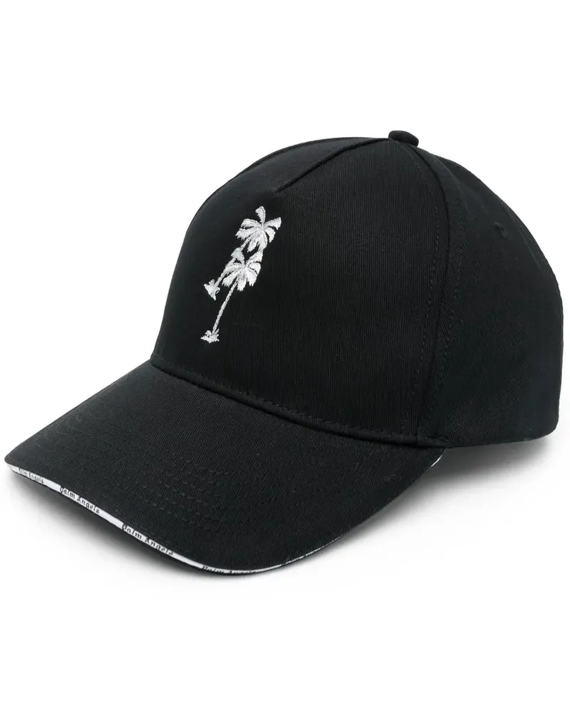 Palm Angels Baseballkappe mit Palmenstickerei - Schwarz Schwarz