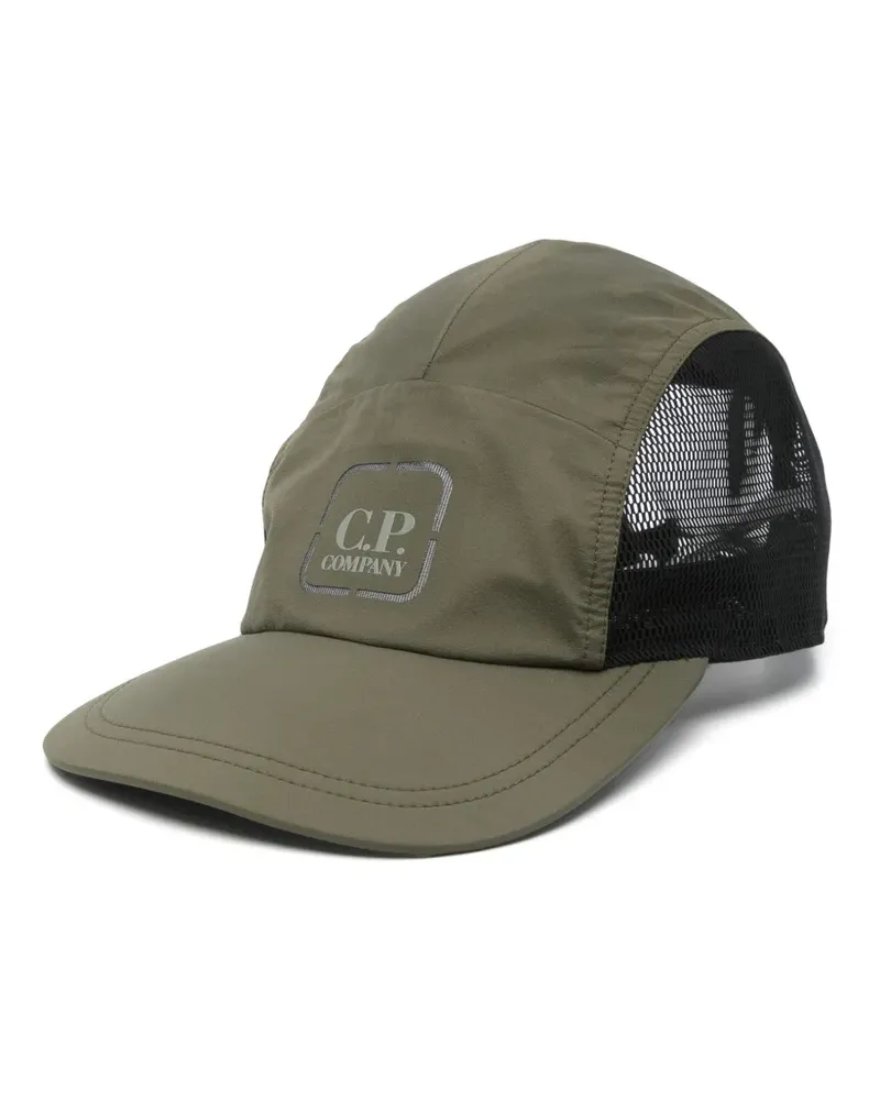C.P. Company Baseballkappe mit Logo-Print - Grün Grün