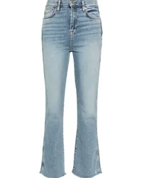 7 for all mankind Schlagjeans mit hohem Bund Blau