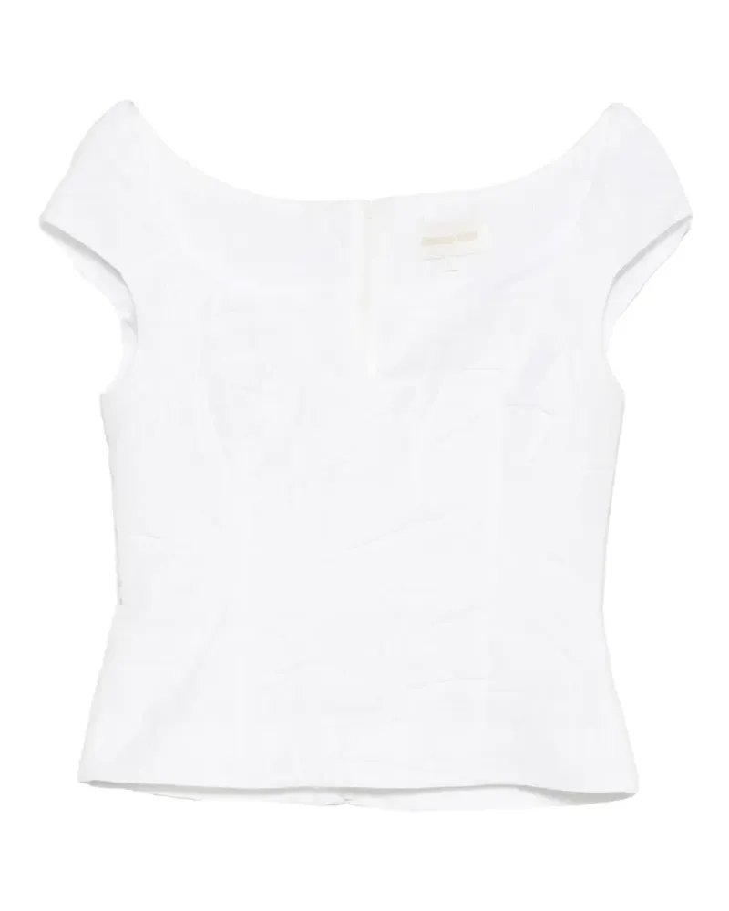 SHUSHU/TONG V-neck top - Weiß Weiß