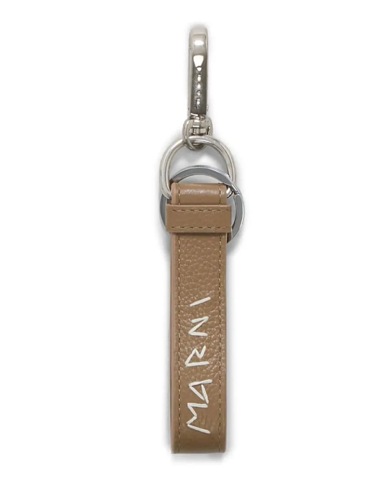 Marni Schlüsselanhänger mit Logo-Stickerei - Grün Grün