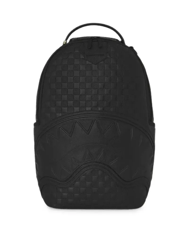 Sprayground Rucksack mit erhöhtem Karomuster - Schwarz Schwarz