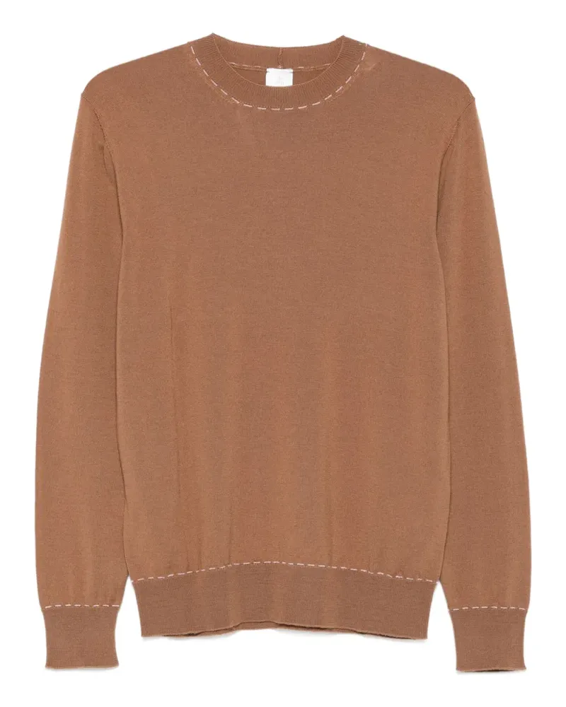Eleventy Pullover mit rundem Ausschnitt - Braun Braun