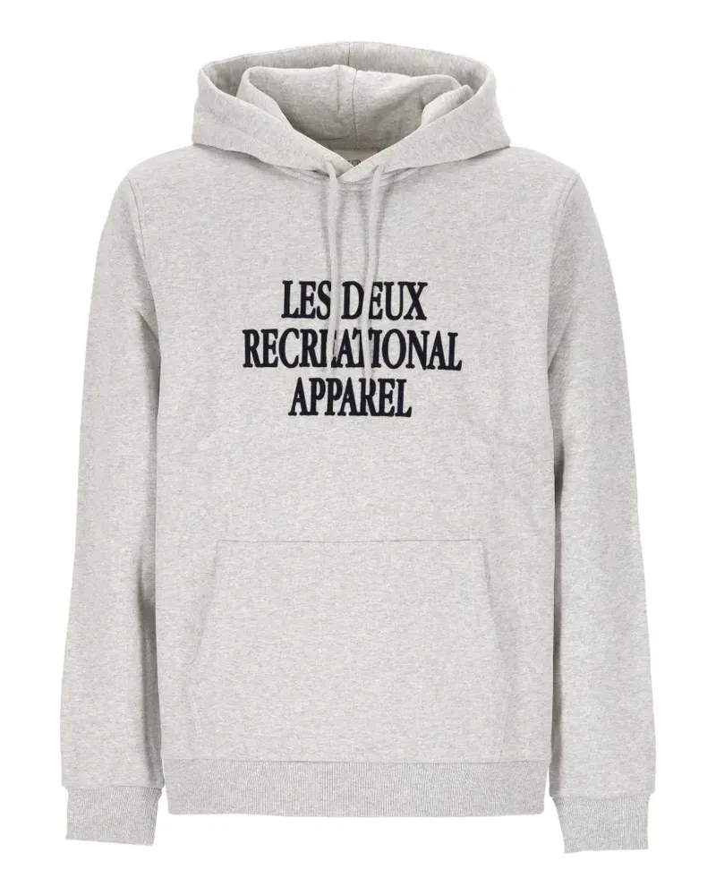 LES DEUX From Copenhagen Hoodie mit Logo - Grau Grau