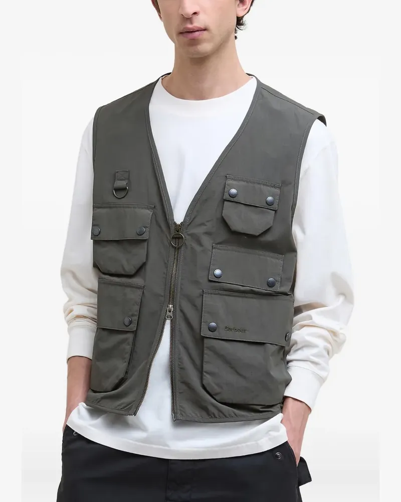 Barbour Utility Editor Weste mit Taschen - Grün Grün