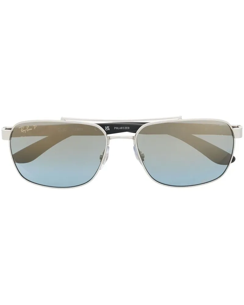 Ray Ban Sonnenbrille mit eckigem Gestell - Schwarz Schwarz