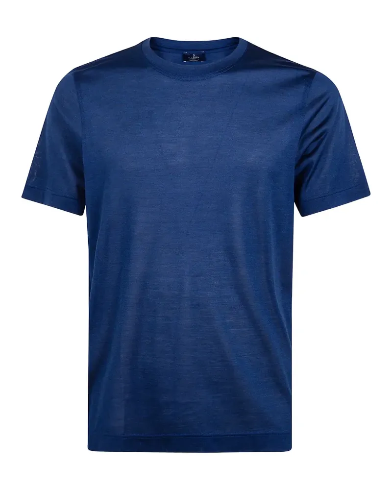 BARBA silk T-shirt - Blau Blau