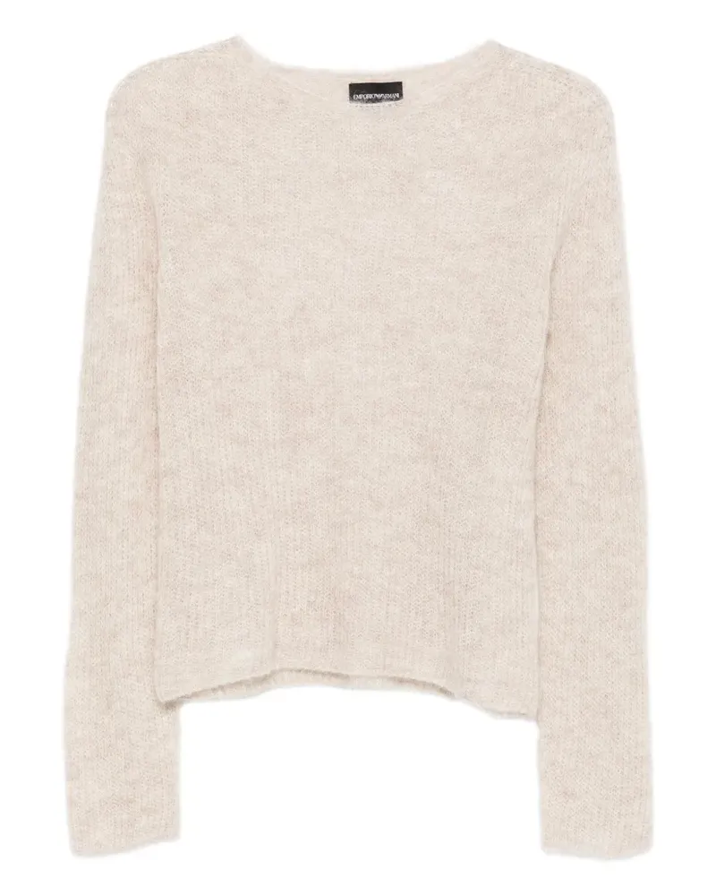 Emporio Armani Pullover mit Rundhalsausschnitt - Nude Nude
