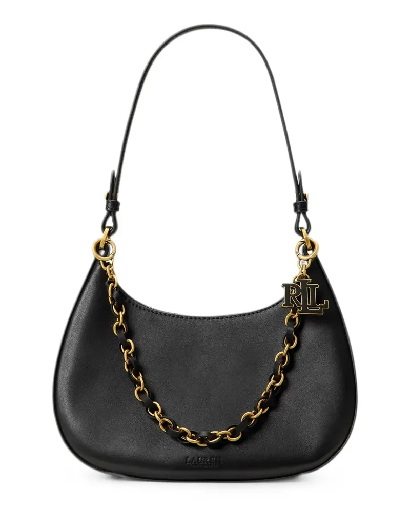 Ralph Lauren Mittelgroße Marcy Schultertasche mit Kette - Schwarz Schwarz