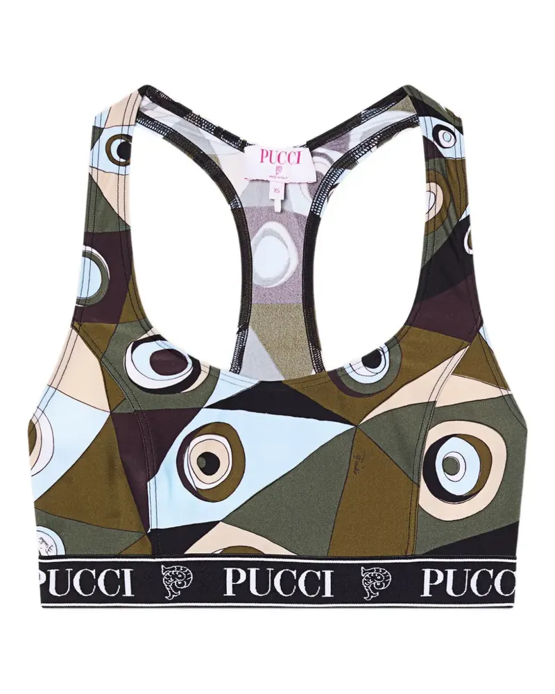 Emilio Pucci occhi-print top - Grün Grün
