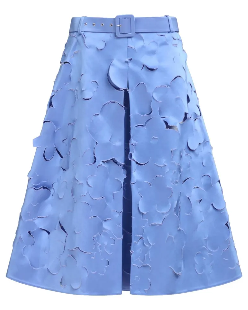 Marni Midirock mit Gürtel - Blau Blau