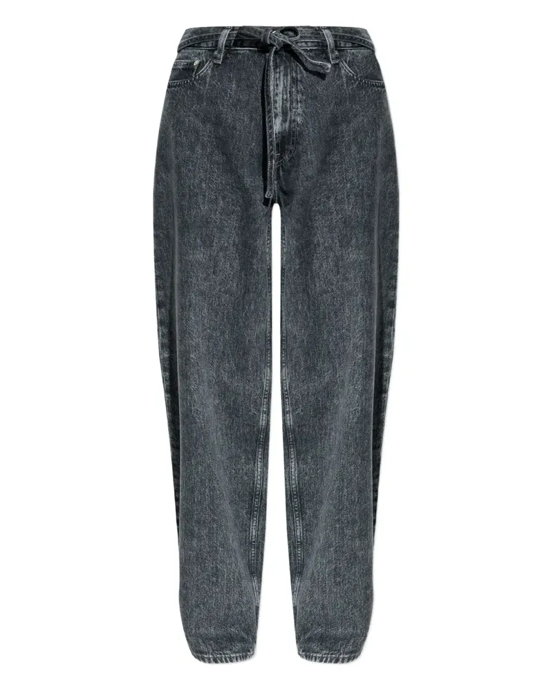 Samsøe & Samsøe Jeans mit Logo-Patch - Grau Grau