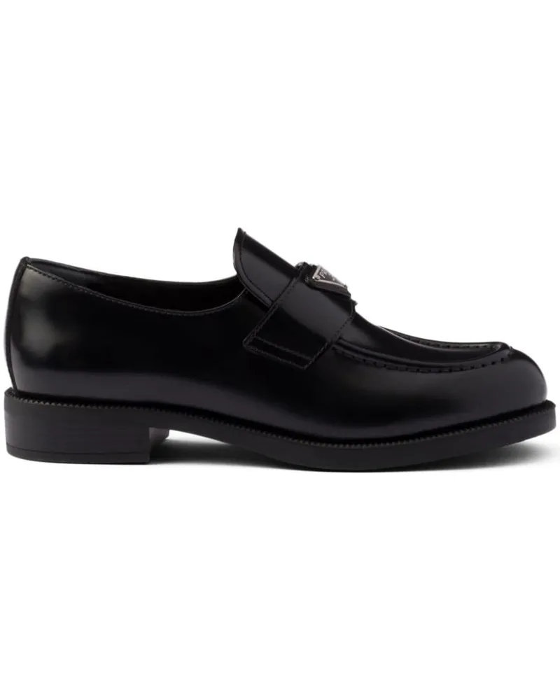 Prada Chocolate Loafer aus Lackleder - Schwarz Schwarz