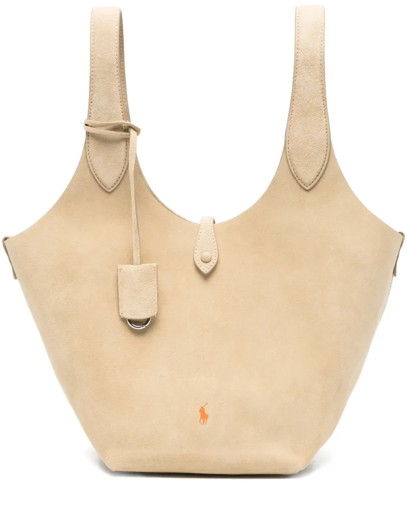 Ralph Lauren leather tote bag - Nude Nude