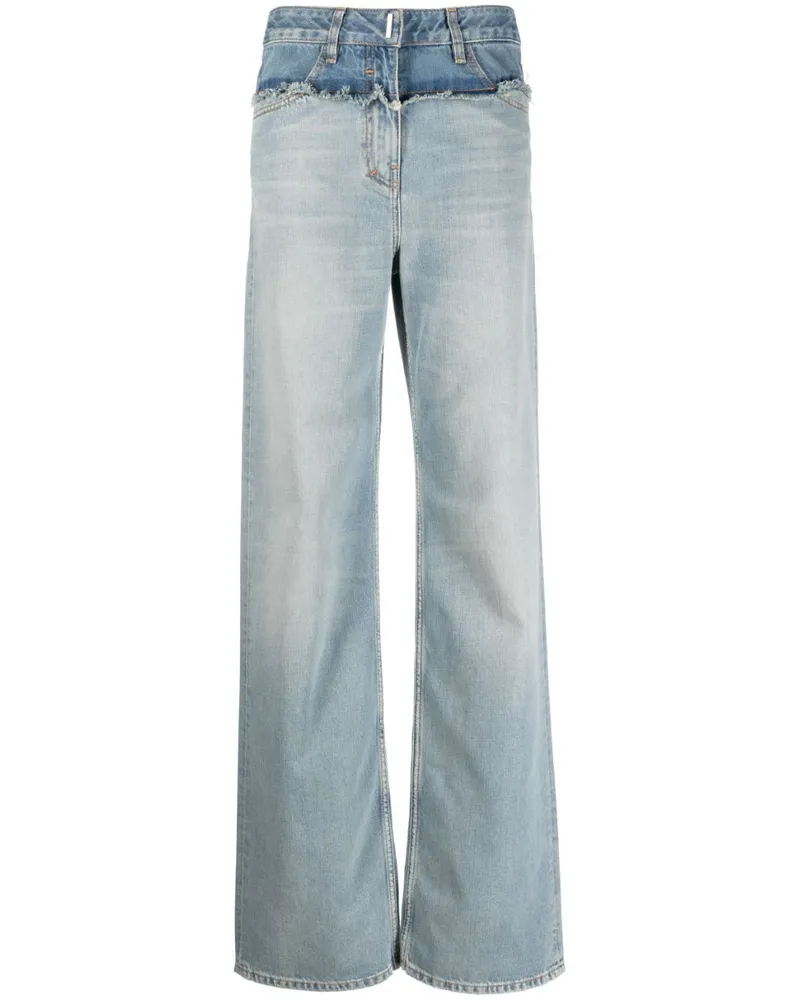 Givenchy Tief sitzende Straight-Leg-Jeans - Blau Blau