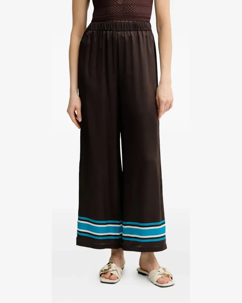 Luisa Spagnoli Hose mit Streifendetail - Braun Braun