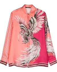 Roberto Cavalli Hemd mit Print Rosa