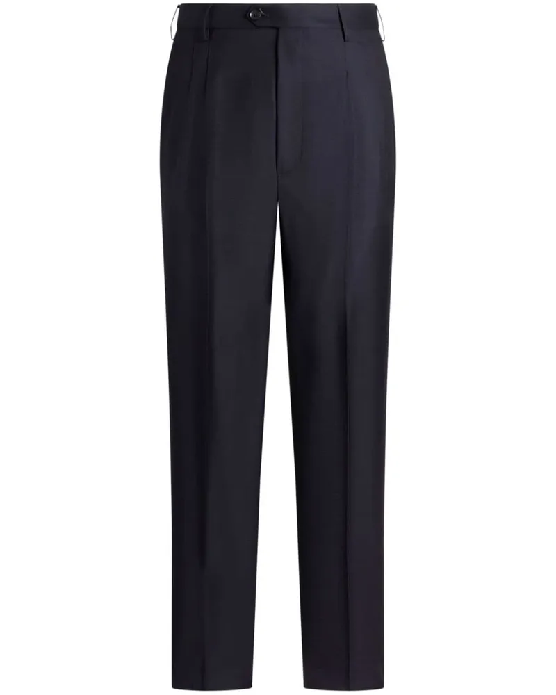 Etro Plissierte Hose - Blau Blau