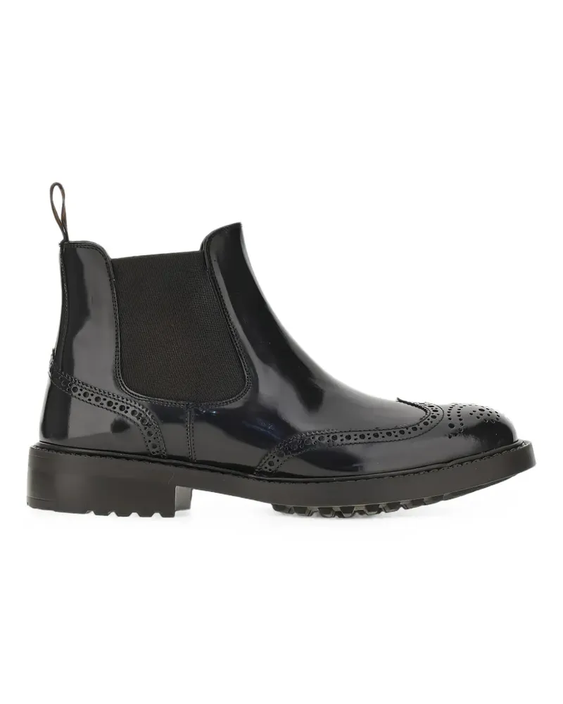 CALCE Stivaletti brogue-detail leather Chelsea boots - Schwarz Schwarz
