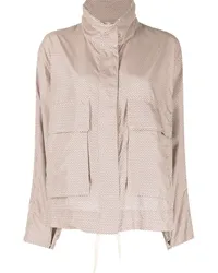 GOEN.J Windbreaker mit geometrischem Print Nude