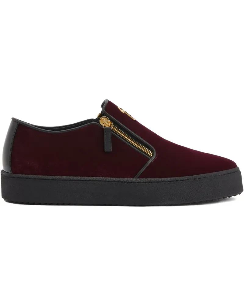 Giuseppe Zanotti Gz-kobe signature-detail zipped slip-ons - Rot Rot