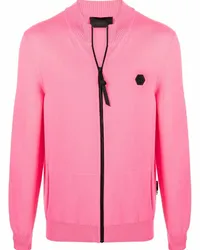 Philipp Plein Cardigan mit Reißverschluss Rosa