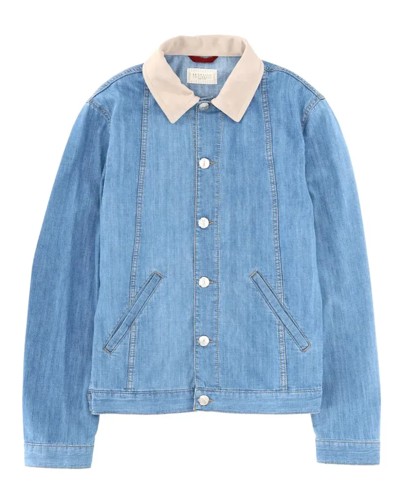 Brunello Cucinelli Jacke mit Knöpfen - Blau Blau