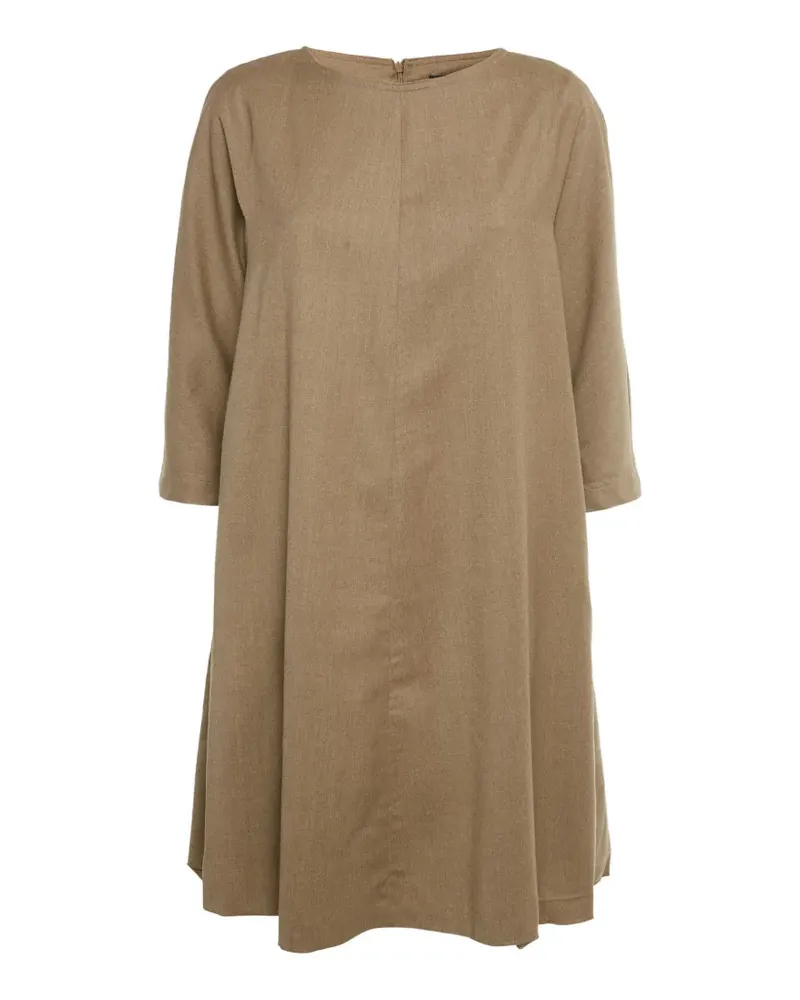 Max Mara Minikleid mit kurzen Ärmeln - Nude Nude
