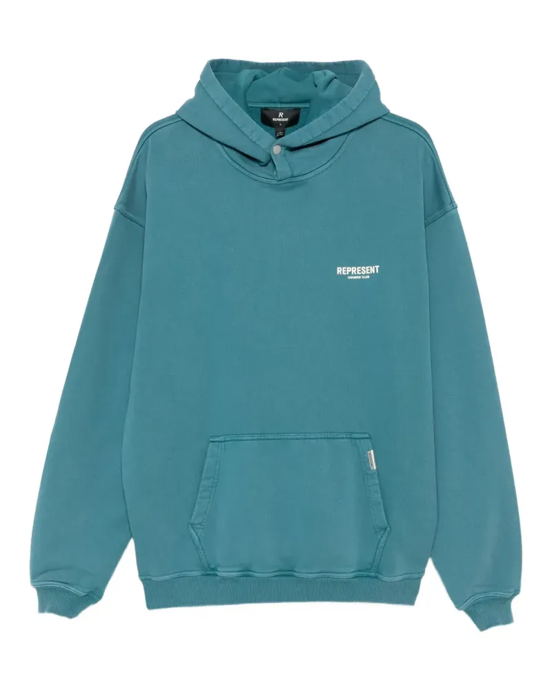 REPRESENT Hoodie mit Owners Club-Print - Blau Blau