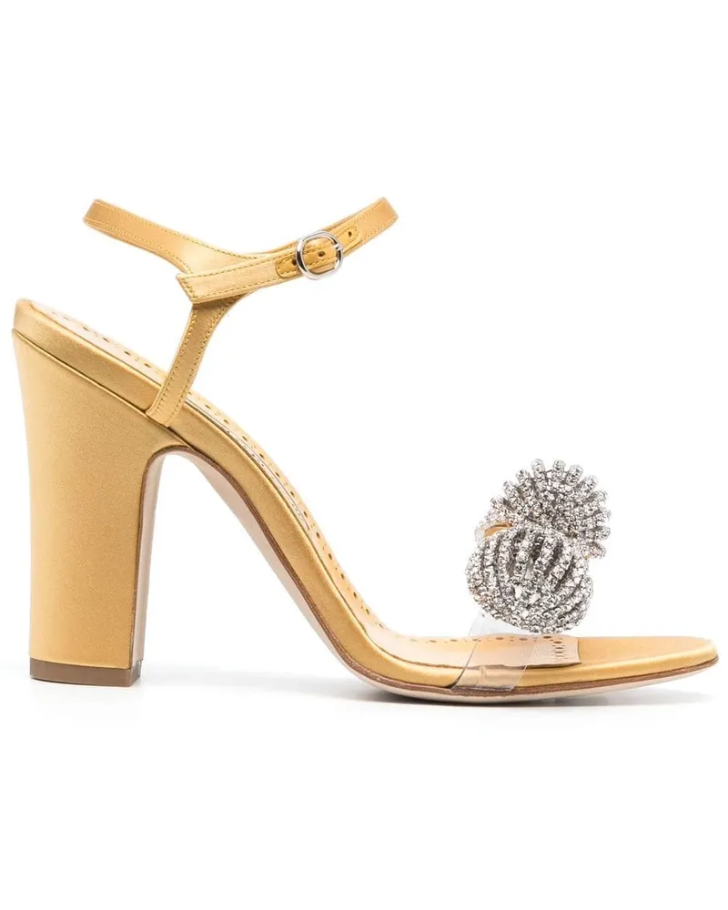 Manolo Blahnik Ostria Sandalen 90mm - Gelb Gelb