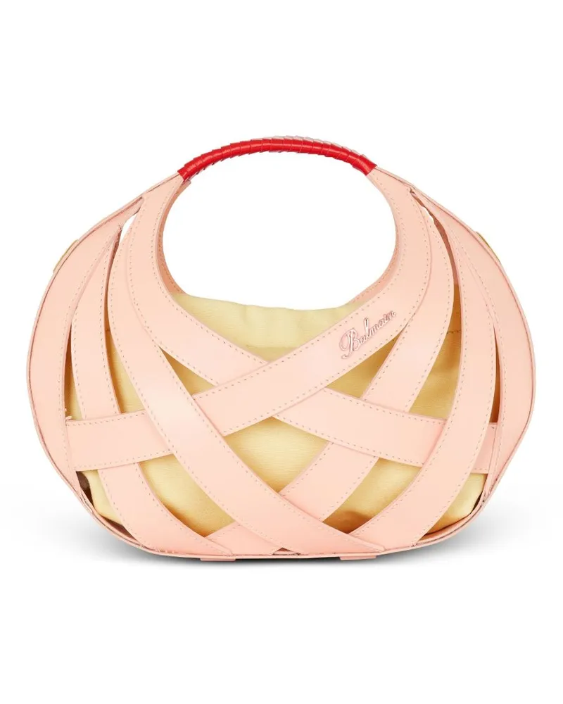 Balmain Basketweave Shopper - Orange Orange