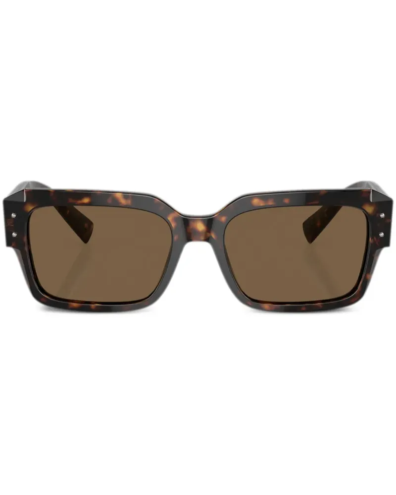 Dolce & Gabbana Sharped Sonnenbrille mit eckigem Gestell - Grün Grün