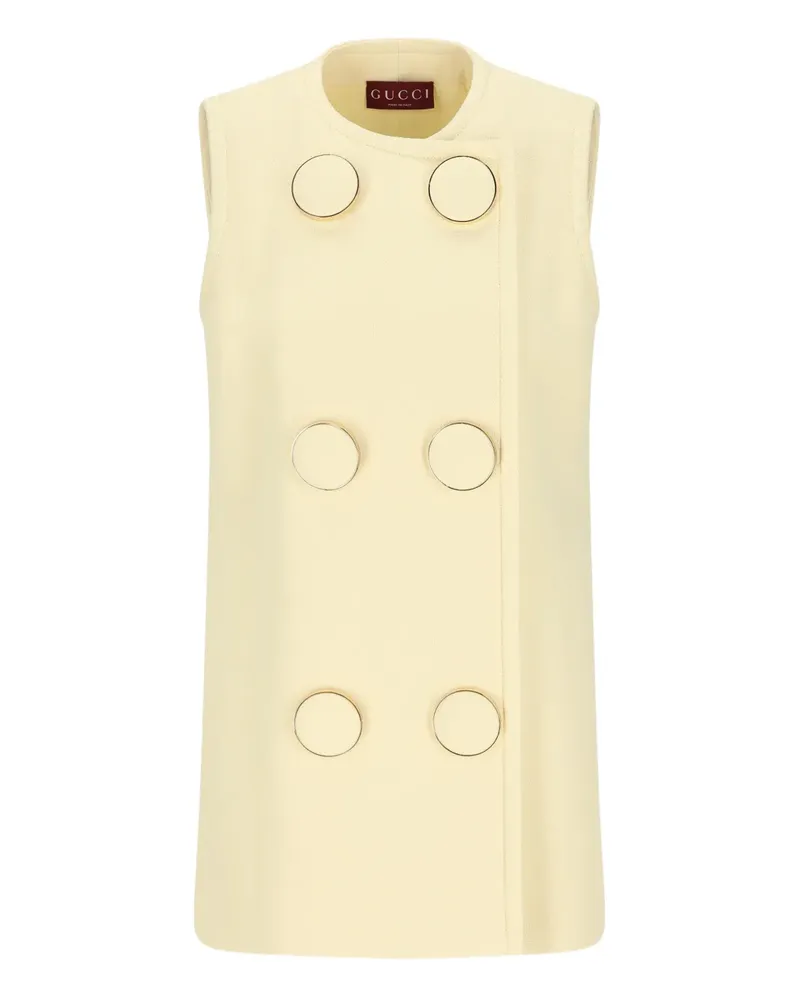 Gucci Weste mit Maxi-Knöpfen - Nude Nude