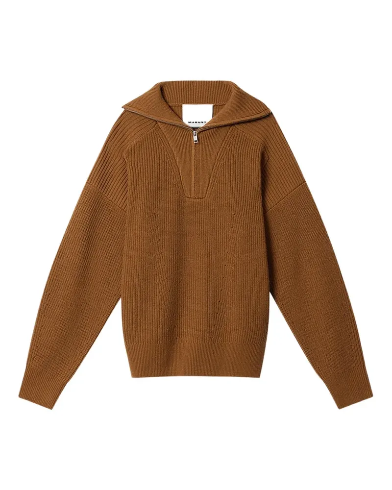 Isabel Marant Benny zip-up sweater - Braun Braun
