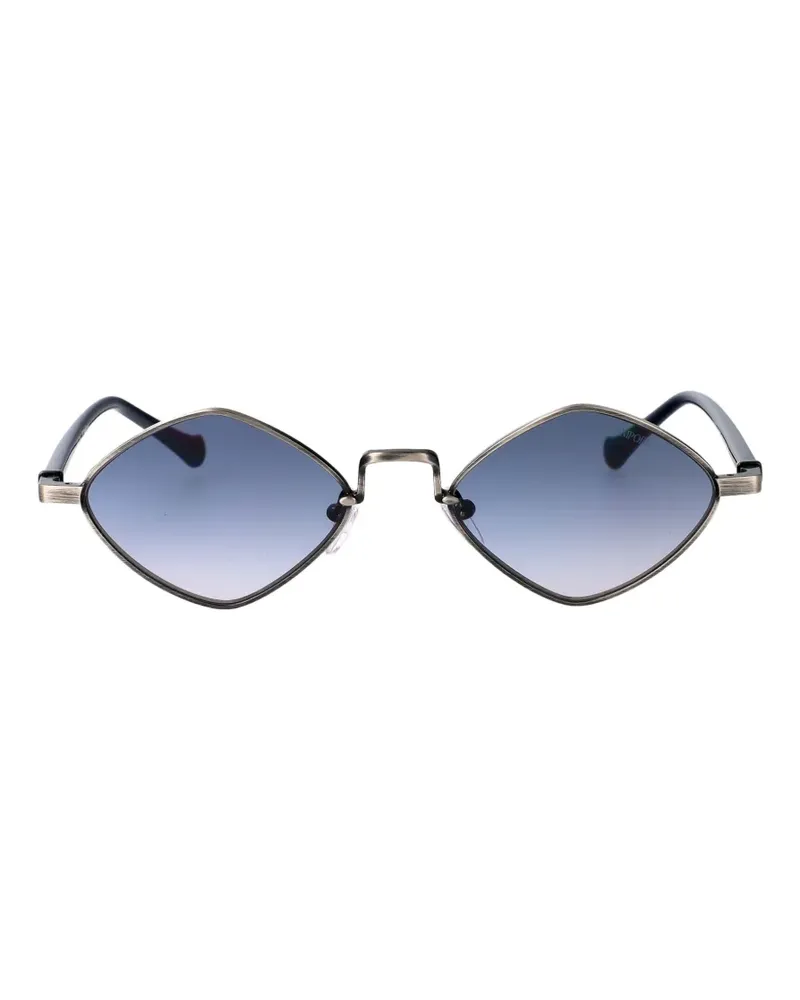Emporio Armani Sonnenbrille mit geometrischem Gestell - Grau Grau