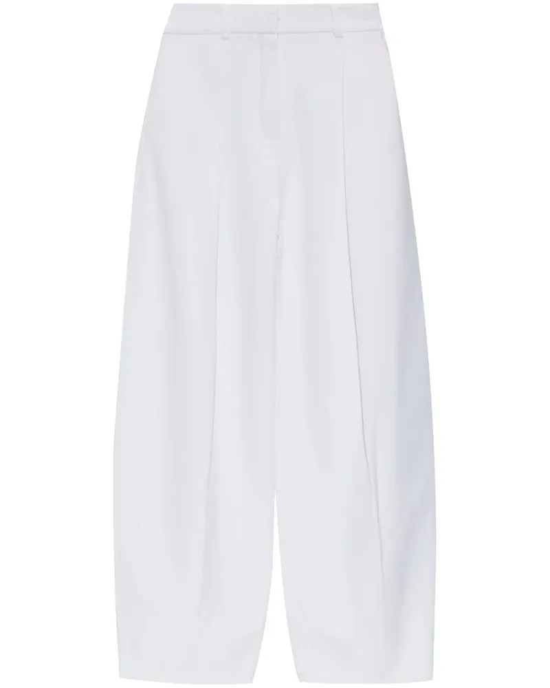 Jacquemus Hose mit weitem Bein - Weiß Weiß