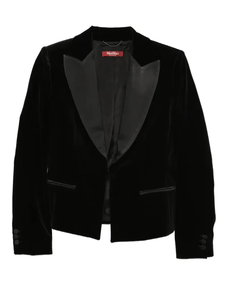 Max Mara Jacke mit steigendem Revers - Schwarz Schwarz