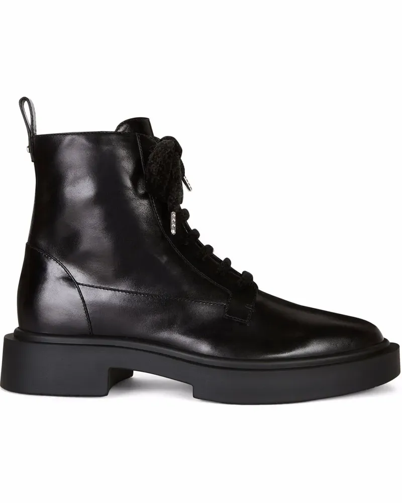 Giuseppe Zanotti Achille Stiefel mit Schnürung - Schwarz Schwarz