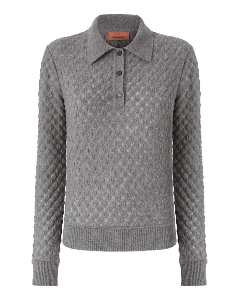 Missoni Poloshirt aus Kaschmir - Grau Grau