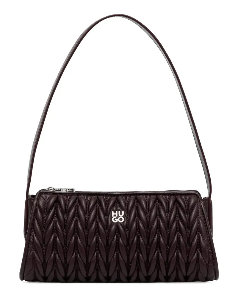 HUGO BOSS Shopper mit Logo-Schild - Braun Braun