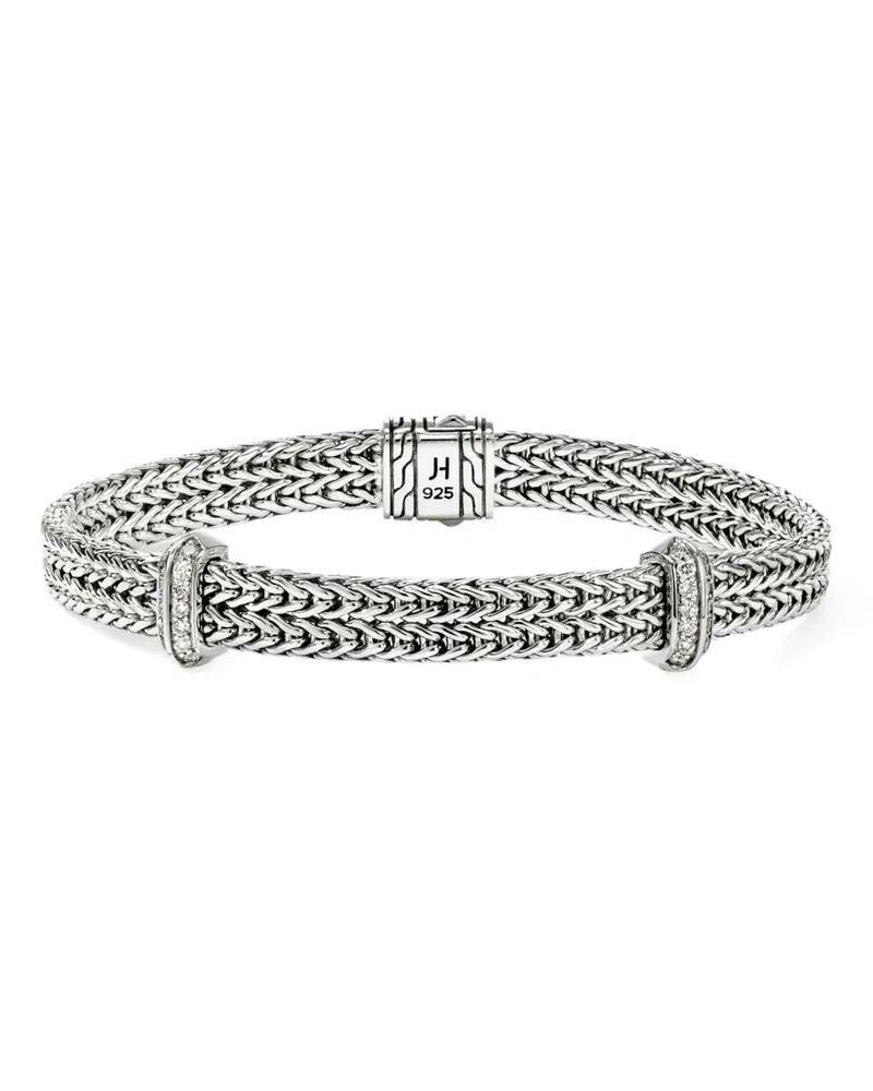 John Hardy sterling silver diamond bracelet - Silber Silber