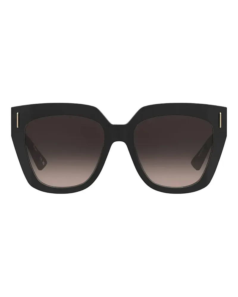 Moschino geometric-frame sunglasses - Schwarz Schwarz