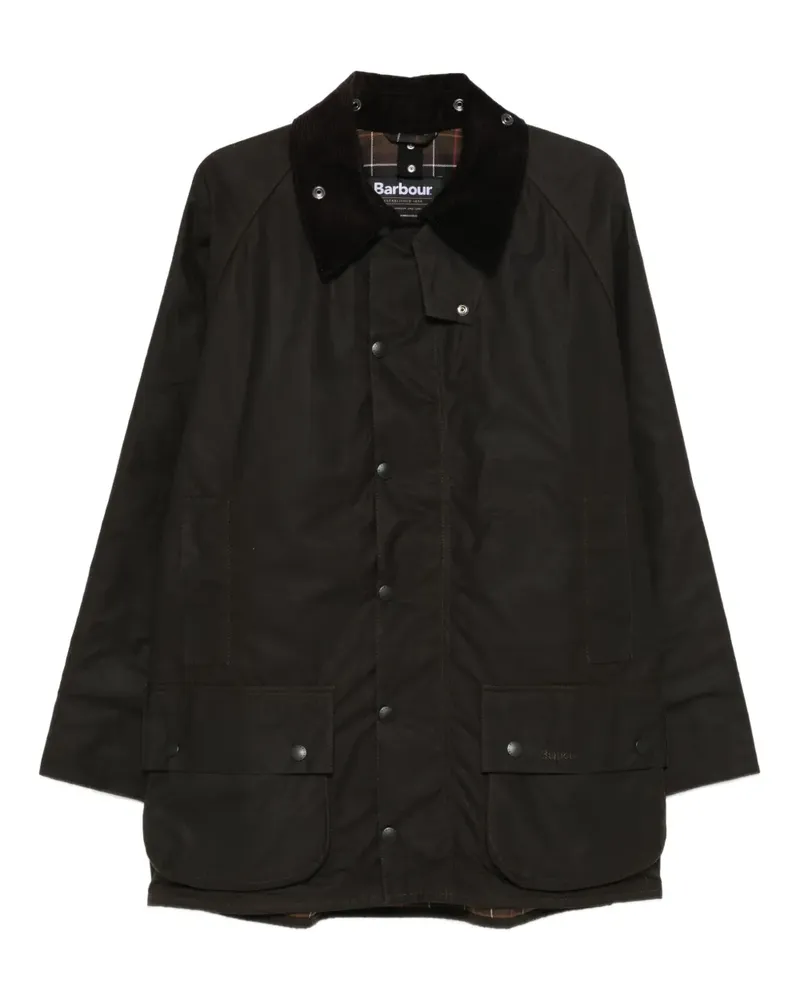 Barbour button-up corduroy-collar coat - Braun Braun