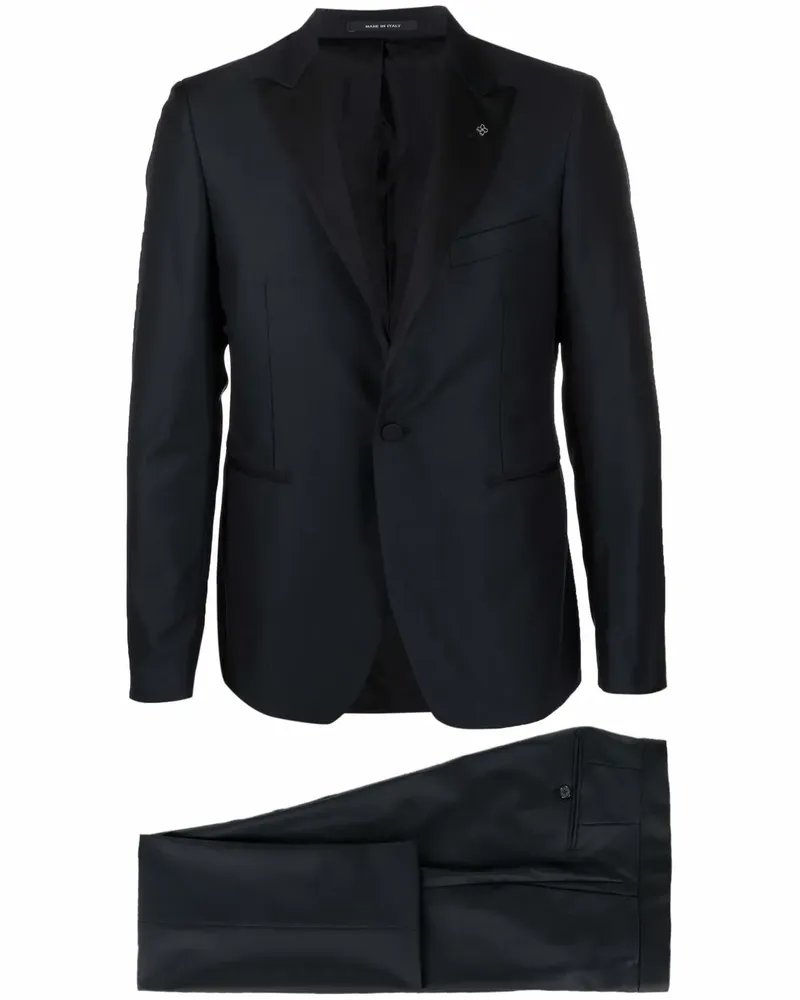 Tagliatore Einreihiger Anzug - Schwarz Schwarz