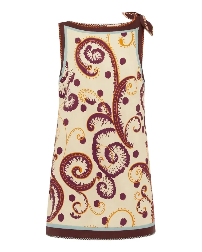 ALEMAIS Wilson Minikleid mit Paisley-Print - Nude Nude