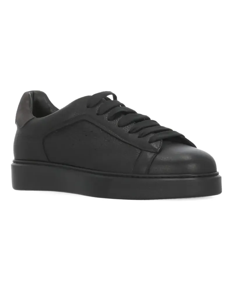 Doucal´s leather low-top sneakers - Schwarz Schwarz