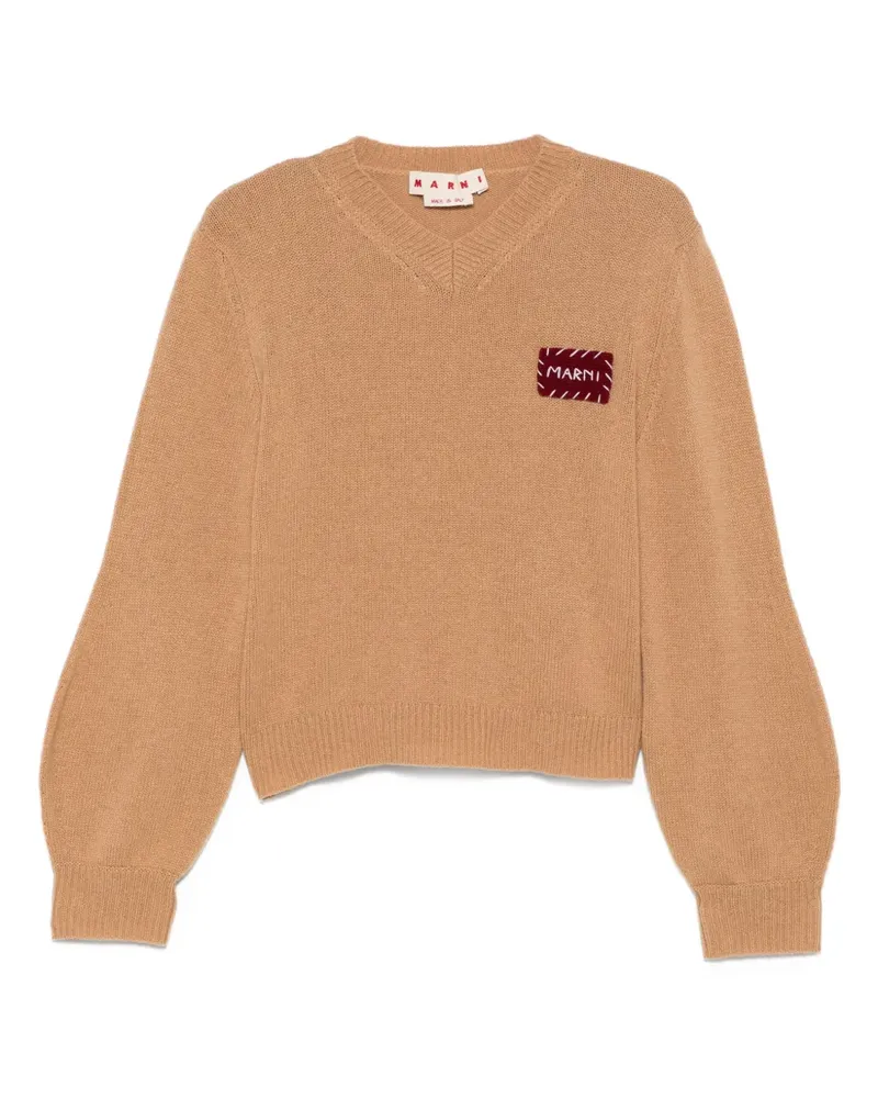 Marni Pullover mit V-Ausschnitt - Braun Braun